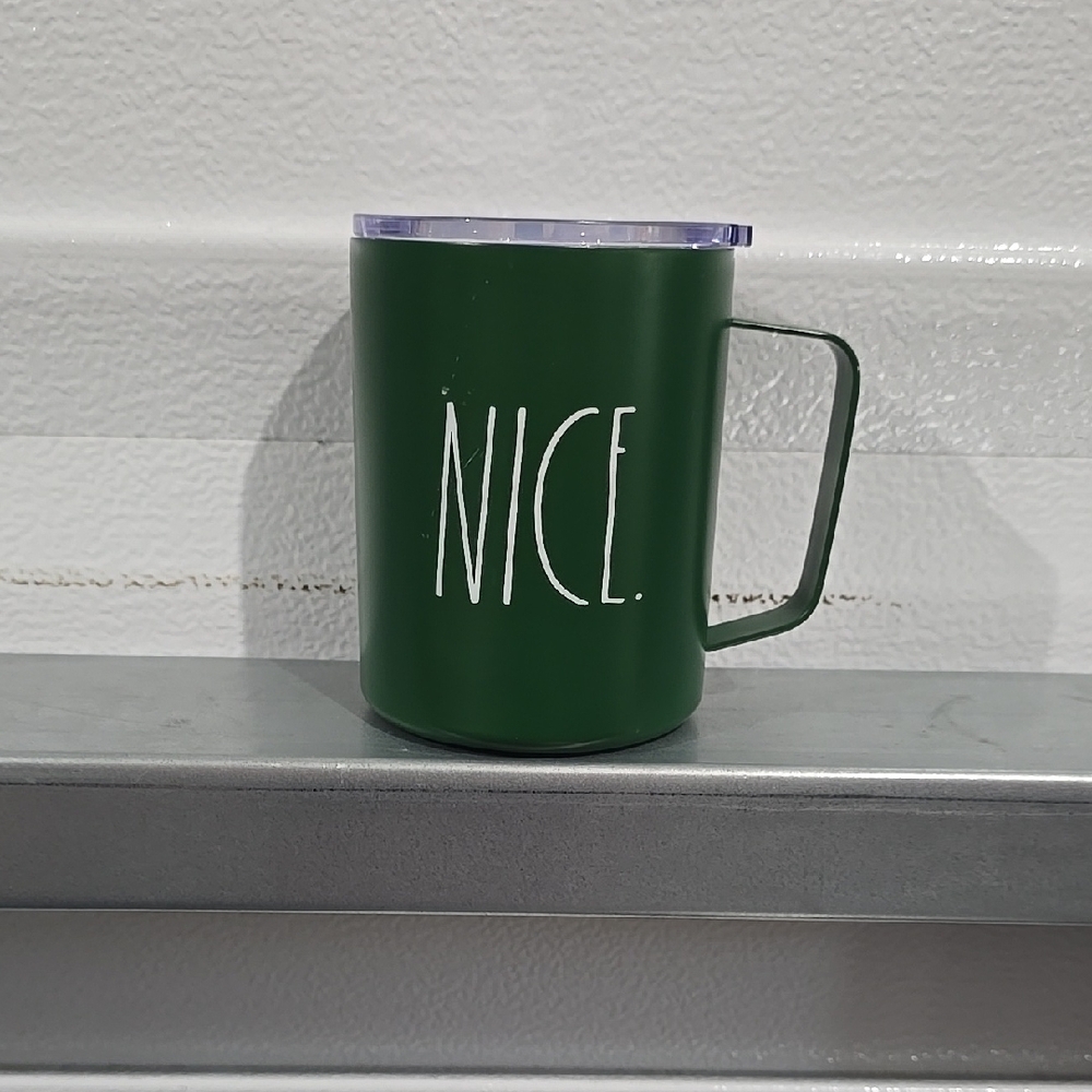 Rae Dunn Green 'NICE'‎ Mug